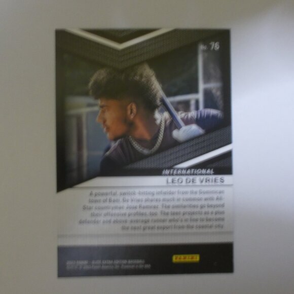 Leo De Vries 2023 Panini Elite Extra Edition RC San Diego Padres Prospect - Picture 4 of 4